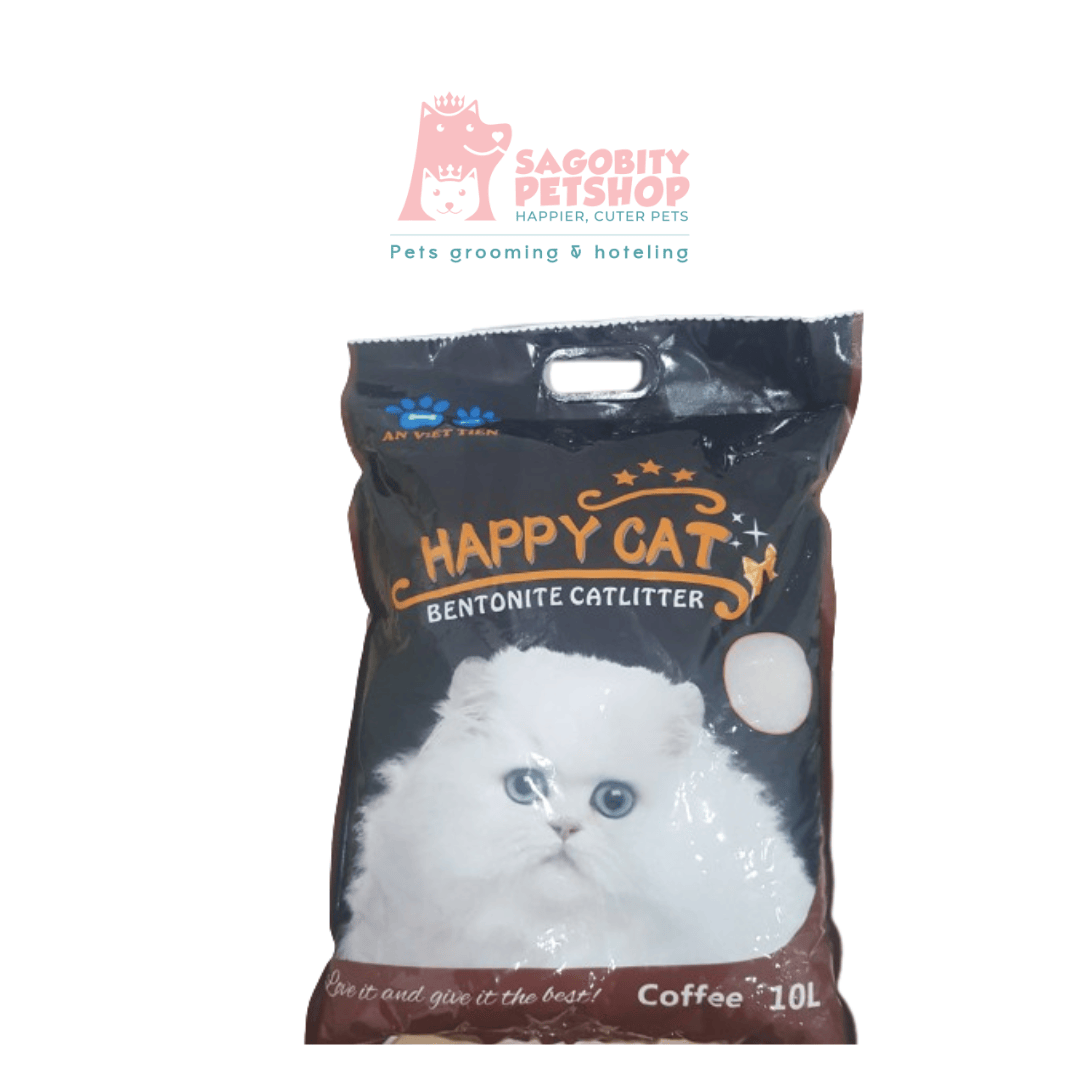 Cát đất sét dành cho mèo Cat Happy 10L Sagobity Petshop