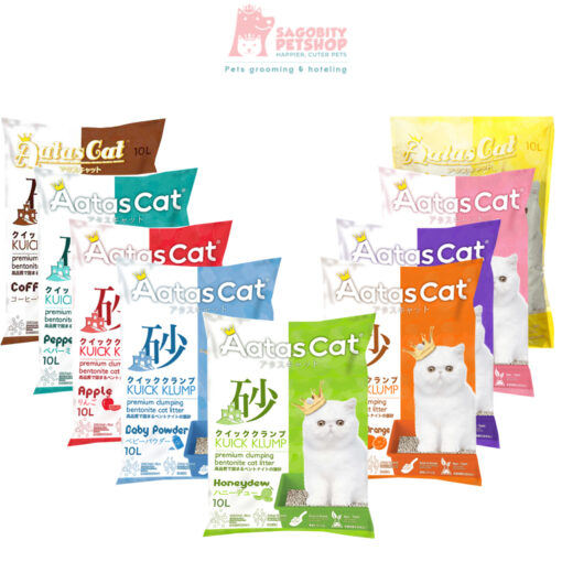 Cát đất sét dành cho mèo AATAS CAT 10L - Bao