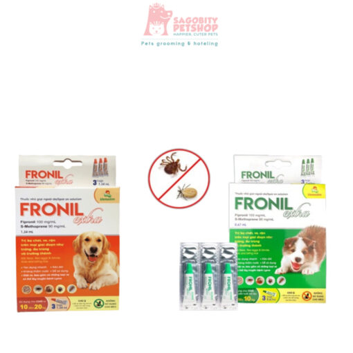 Thuốc nhỏ gáy dành cho chó VEMEDIM FRONIL EXTRA trị ve rận, bọ chét - tuýp
