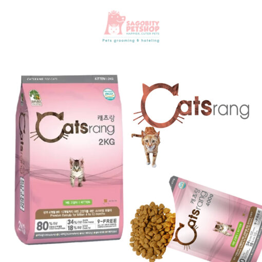 Thức ăn hạt Catsrang-mèo con (4-12 tháng) - gà và cá