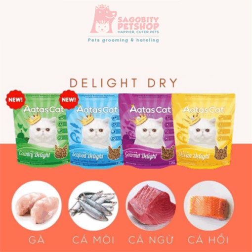 Thức ăn hạt dành cho Mèo AATAS CAT - 1,2kg - túi