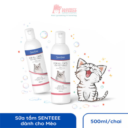 Sữa tắm SENTEE dành cho mọi giống Mèo - 500ml - chai