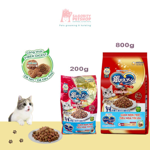 Thức Ăn Hạt Mèo-Sliver Spoon-Tuna - giảm nôn trớ