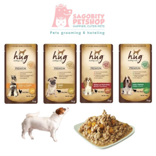 Pate cho chó-Hug Premium-120g