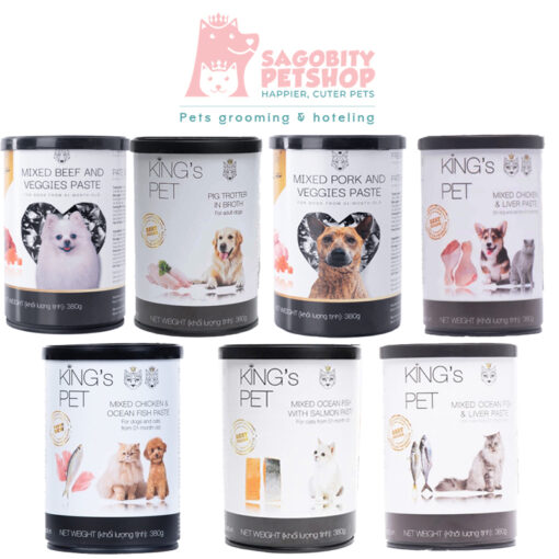 Pate hỗn hợp King's pet cho chó mèo - lon