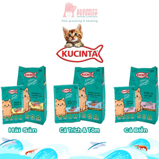 Thức ăn hạt hoàn chỉnh cho mèo KUCINTA