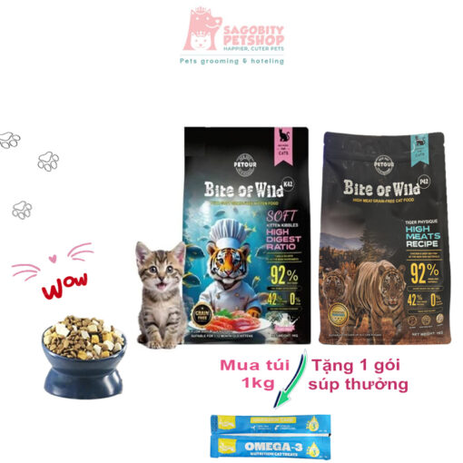 Thức ăn hạt cho mèo-Bite of wild