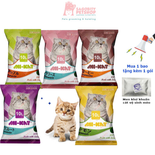 Cát đất sét Mi-Kat -10 lít