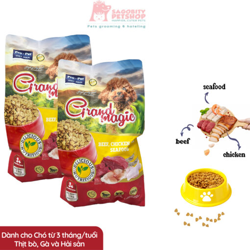 Thức ăn hạt cho chó GrandMagic-1kg
