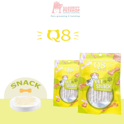 Thanh da bò nguyên chất cho chó- Q8