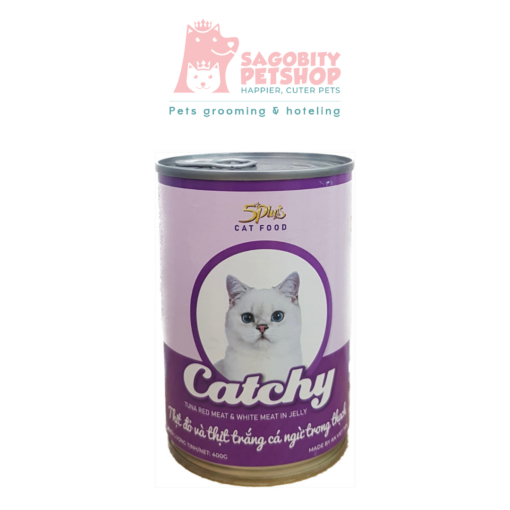 Pate dành cho mèo 5plus CATCHY 400g - Lon