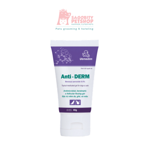 Thuốc bôi da trị viêm da, nấm, xà mâu(chó mèo) VEMEDIM Anti Derm - tuýp