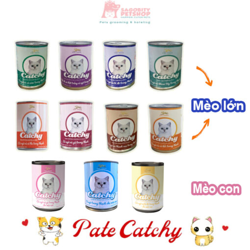 Pate cho mèo dạng thạch Catchy-400gr