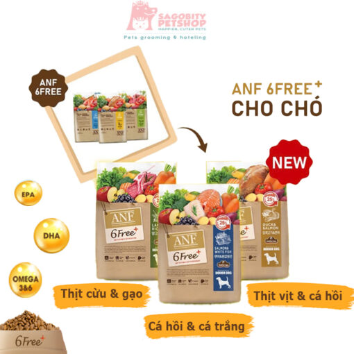 Thức ăn hạt cho chó ANF 6Free Hữu Cơ