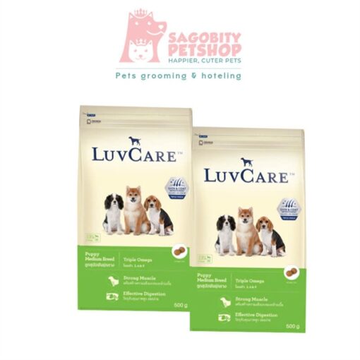 Thức ăn hạt chó con( giống vừa)-LUVCARE