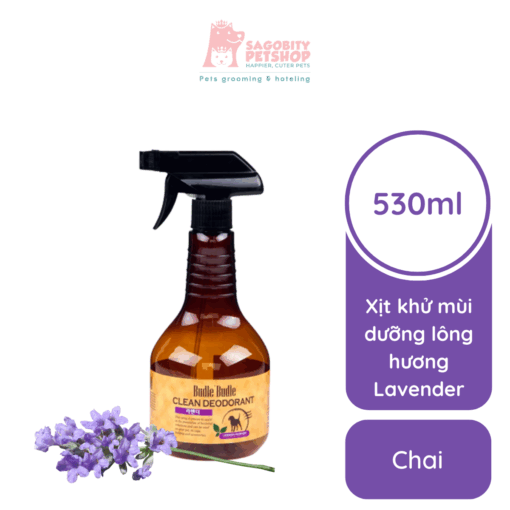 Xịt khử mùi dưỡng lông dành cho chó Budle'Budle 530ml - Nhiều mùi hương