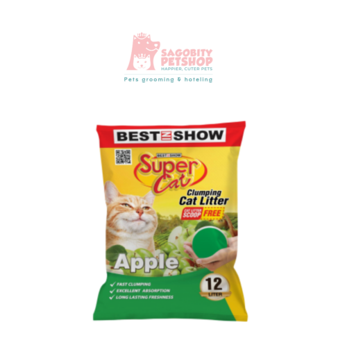 Cát đất sét dành cho mèo SUPER CAT 12L