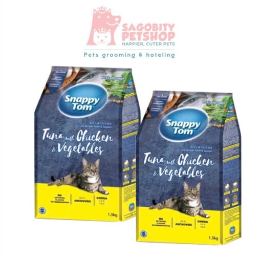 Thức ăn hạt cho mèo-Snappy Tom-1,5kg