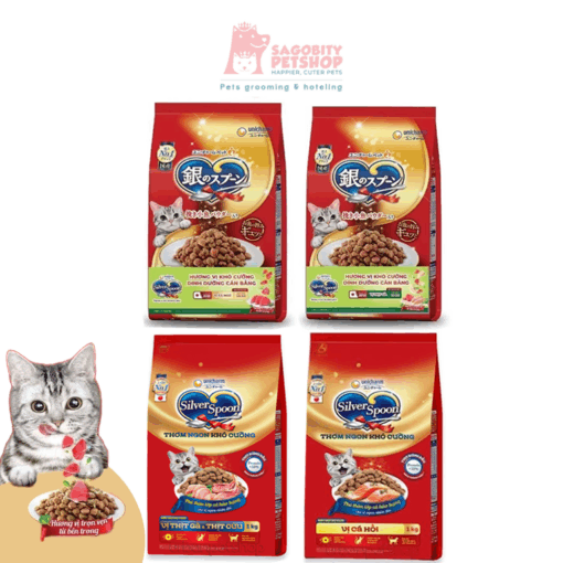 Thức Ăn Hạt Mèo-Sliver Spoon -1kg - túi