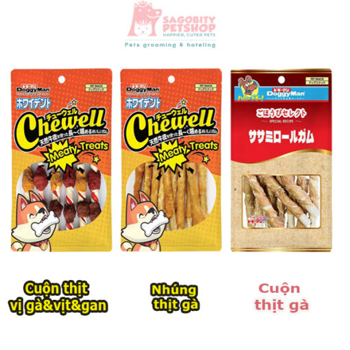 Snack cho chó-DoggyMan-Que da bò