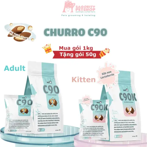 Thức ăn hạt cho mèo - Pet Q - Churru C90