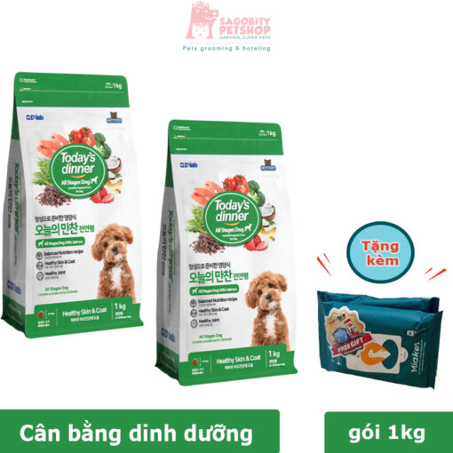 Hạt cho chó mọi lứa tuổi Today's diner- gói 1 kg
