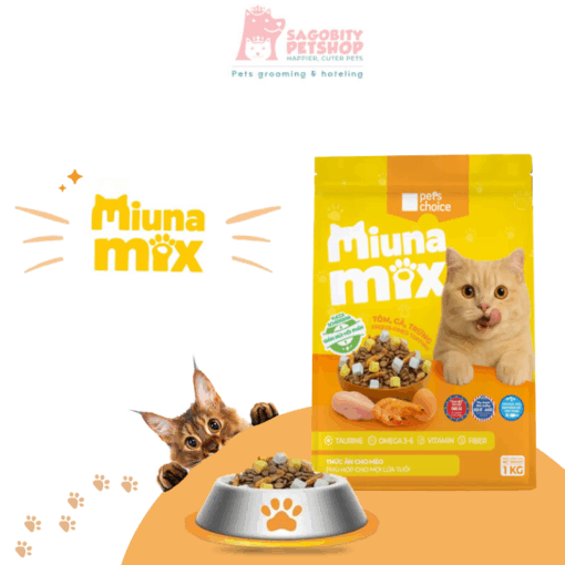 Thức ăn cho Mèo MIUNA MIX – 1kg