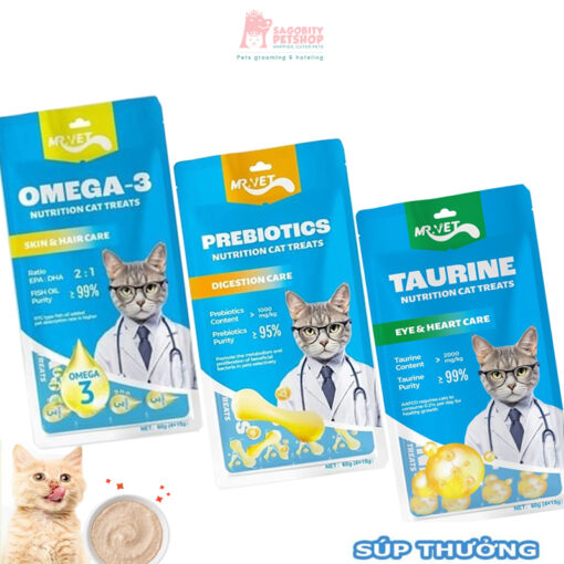 Súp thưởng Mr.Vet cho mèo - gói