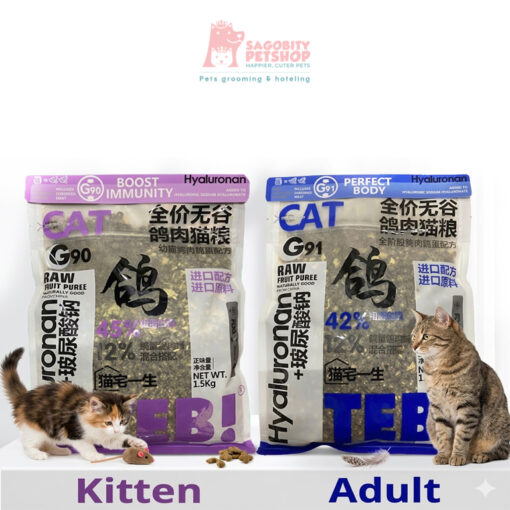 Hạt Teb cho mèo G90 - túi 1.5kg